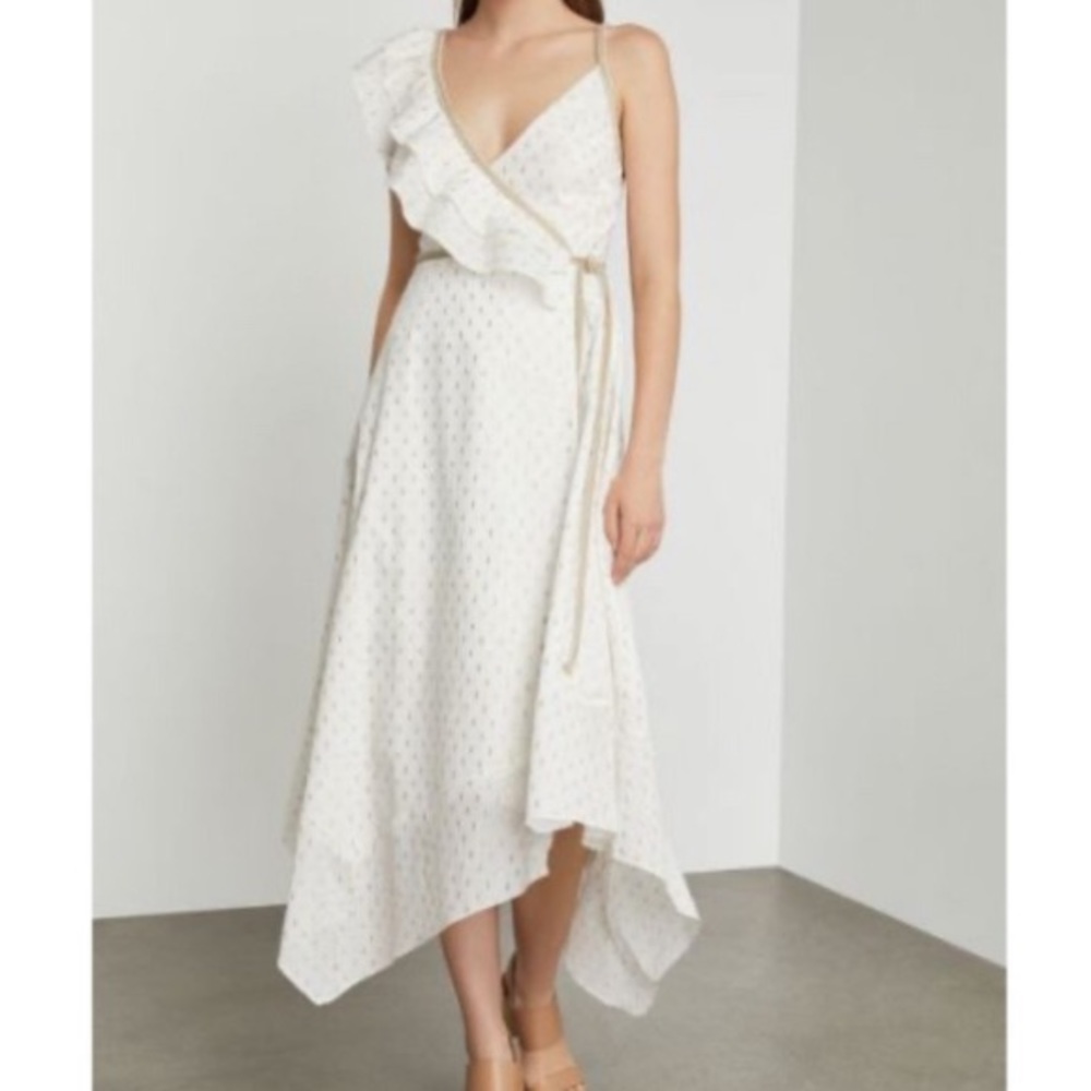 Bcbgmaxazira cream dress M